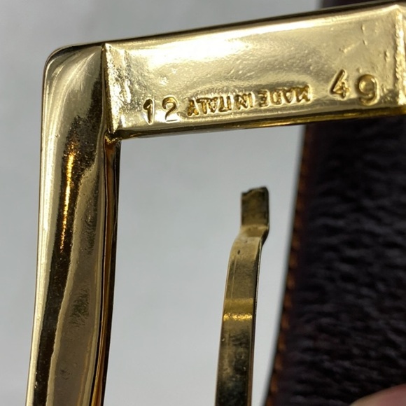 Reversible Genuine Leather Belt Dark Brown 40 - Picture 12 of 13